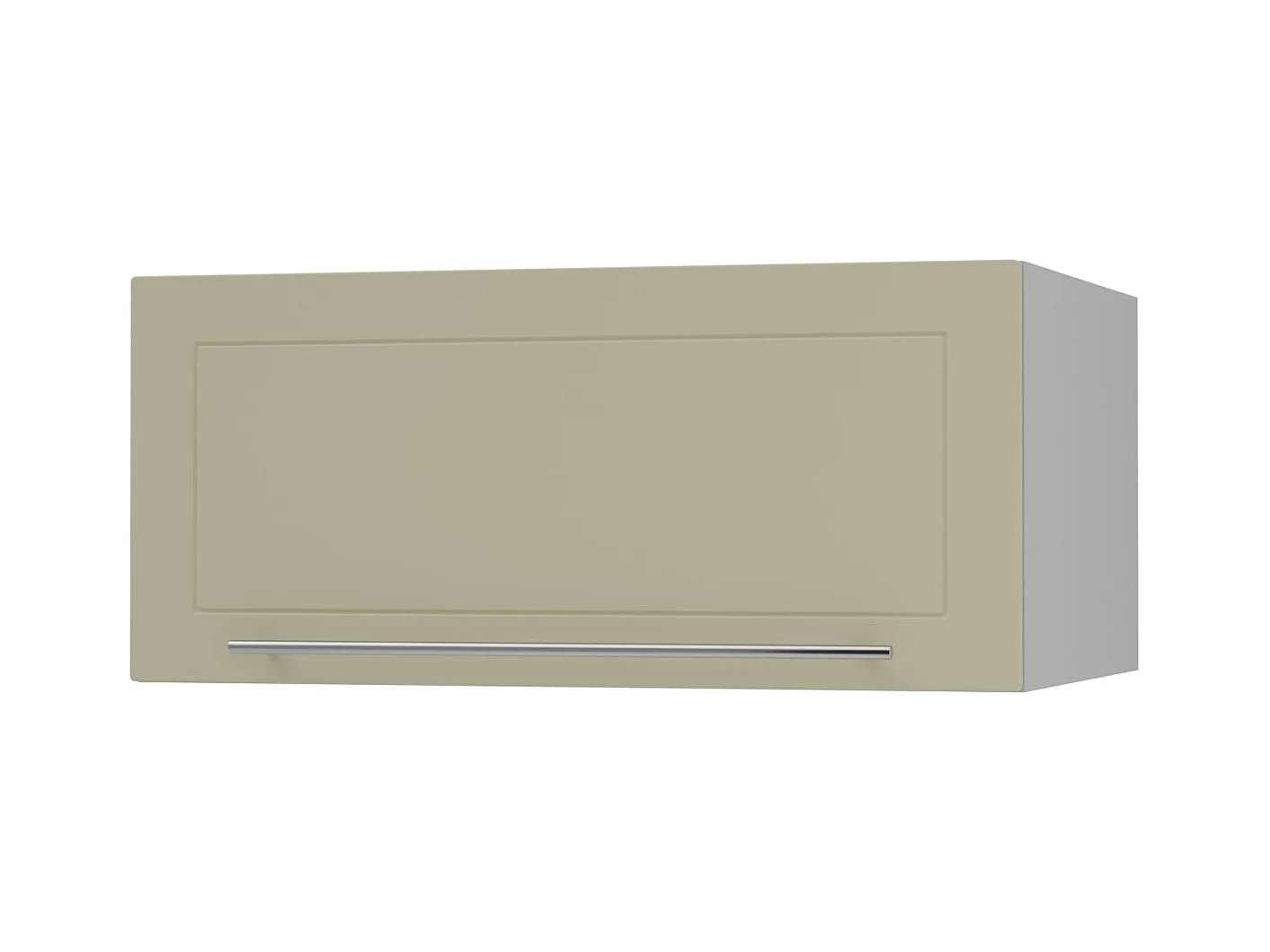 KLAPPHÄNGESCHRANK Kvantum W6B/80 Vanille Matt / Grau Matt 80 / 59 / 36cm