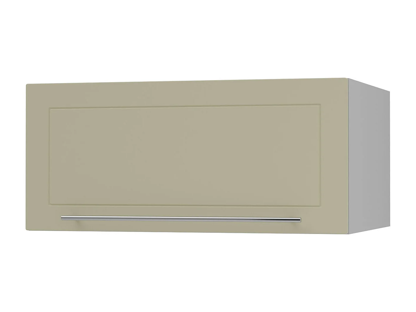 KLAPPHÄNGESCHRANK Kvantum W6B/80 Vanille Matt / Grau Matt 80 / 59 / 36cm