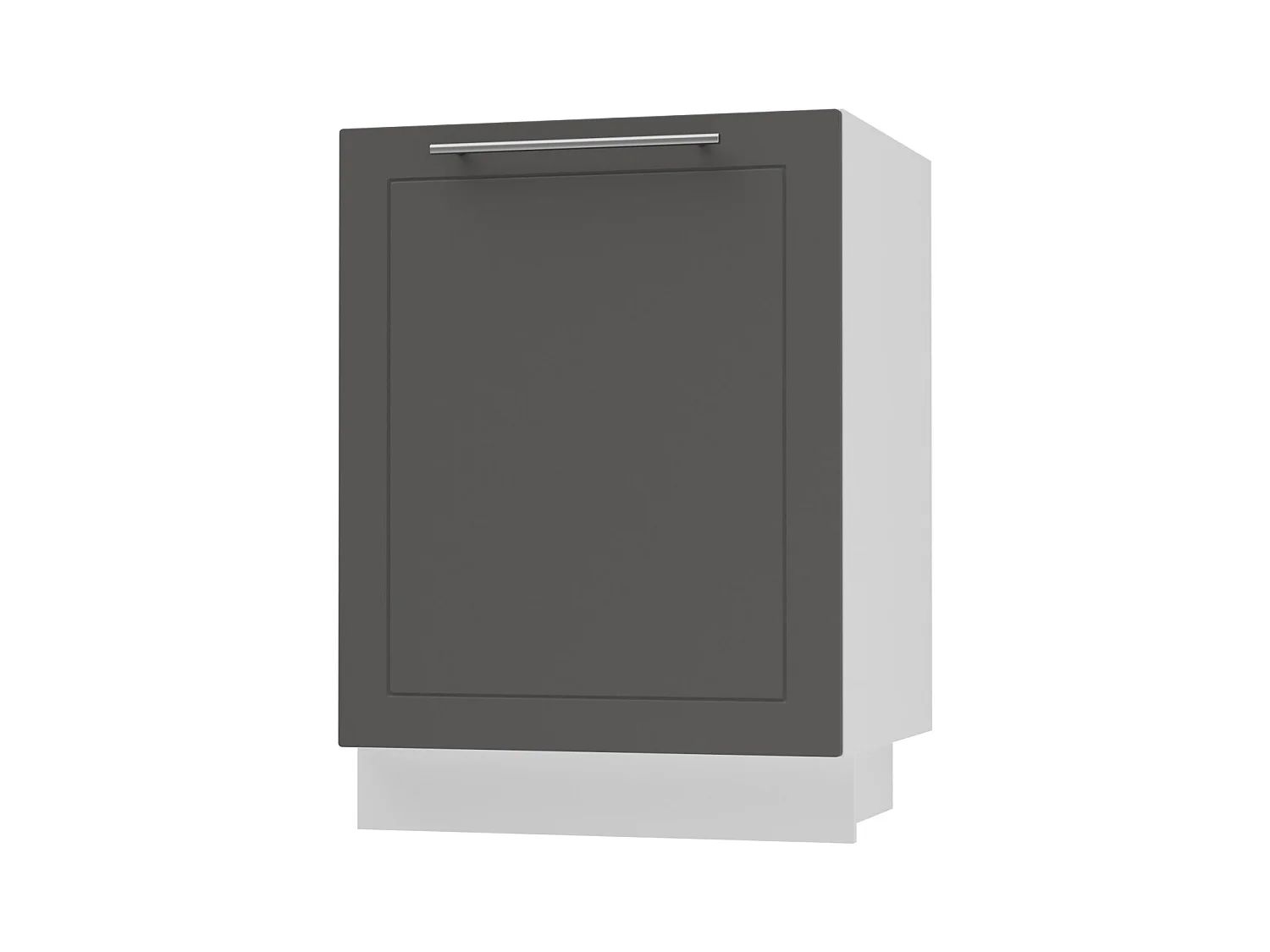 KÜCHENUNTERSCHRANK Kvantum D1D/60 Graphit Matt / Weiß Matt 60 / 50 / 82cm