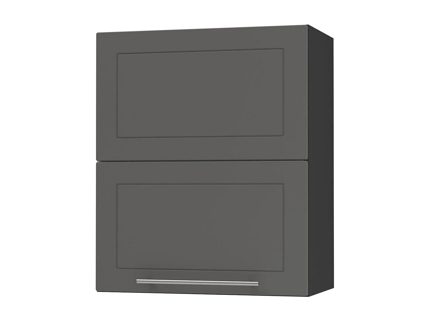 KÜCHENHÄNGESCHRANK Kvantum W8B/60 Graphit Matt / Schwarz Matt 60 / 32,5 / 72cm