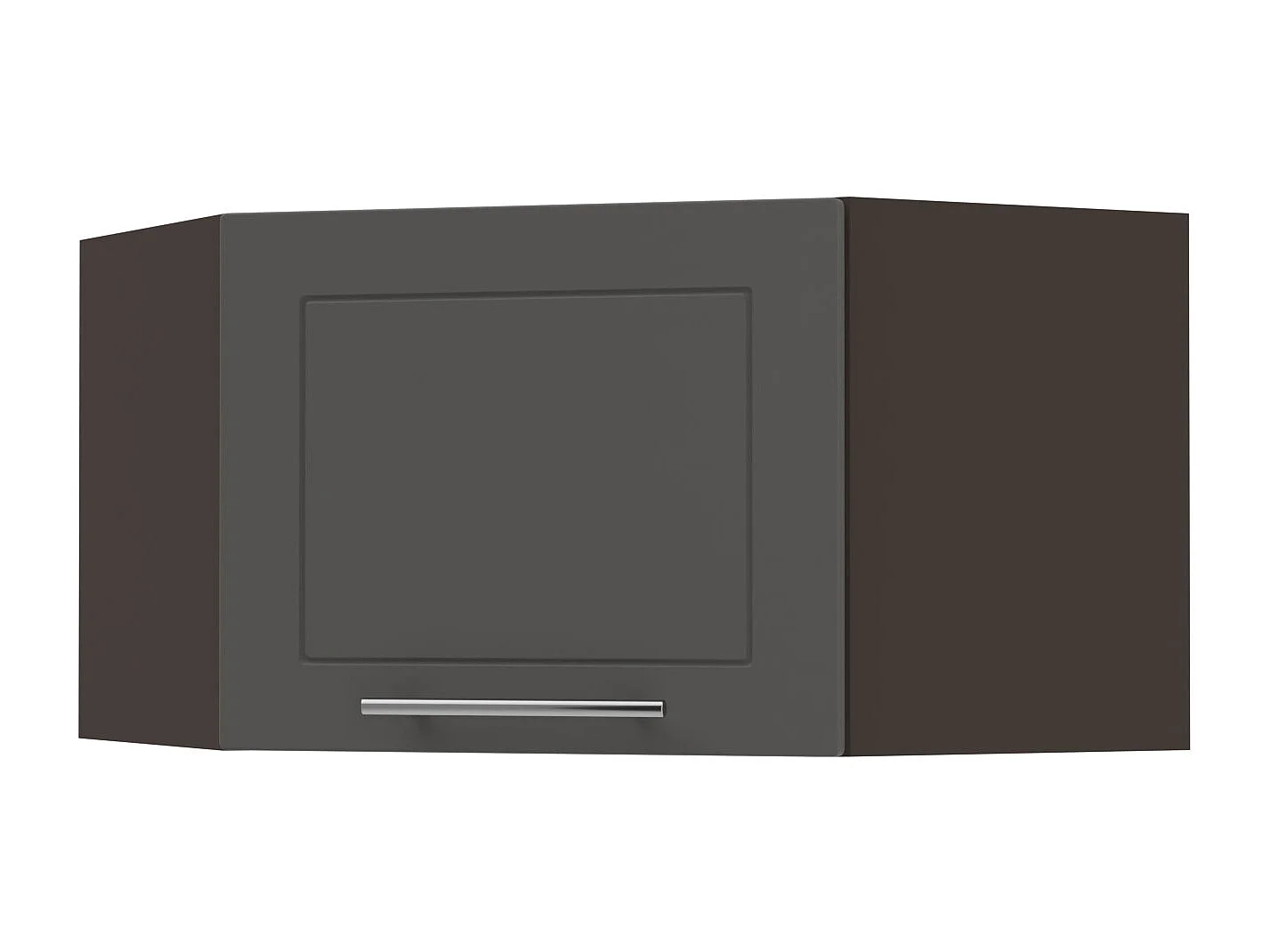 ECKHÄNGESCHRANK Kvantum W10/60/36 Graphit Matt / Lava Matt 60 / 60 / 36cm