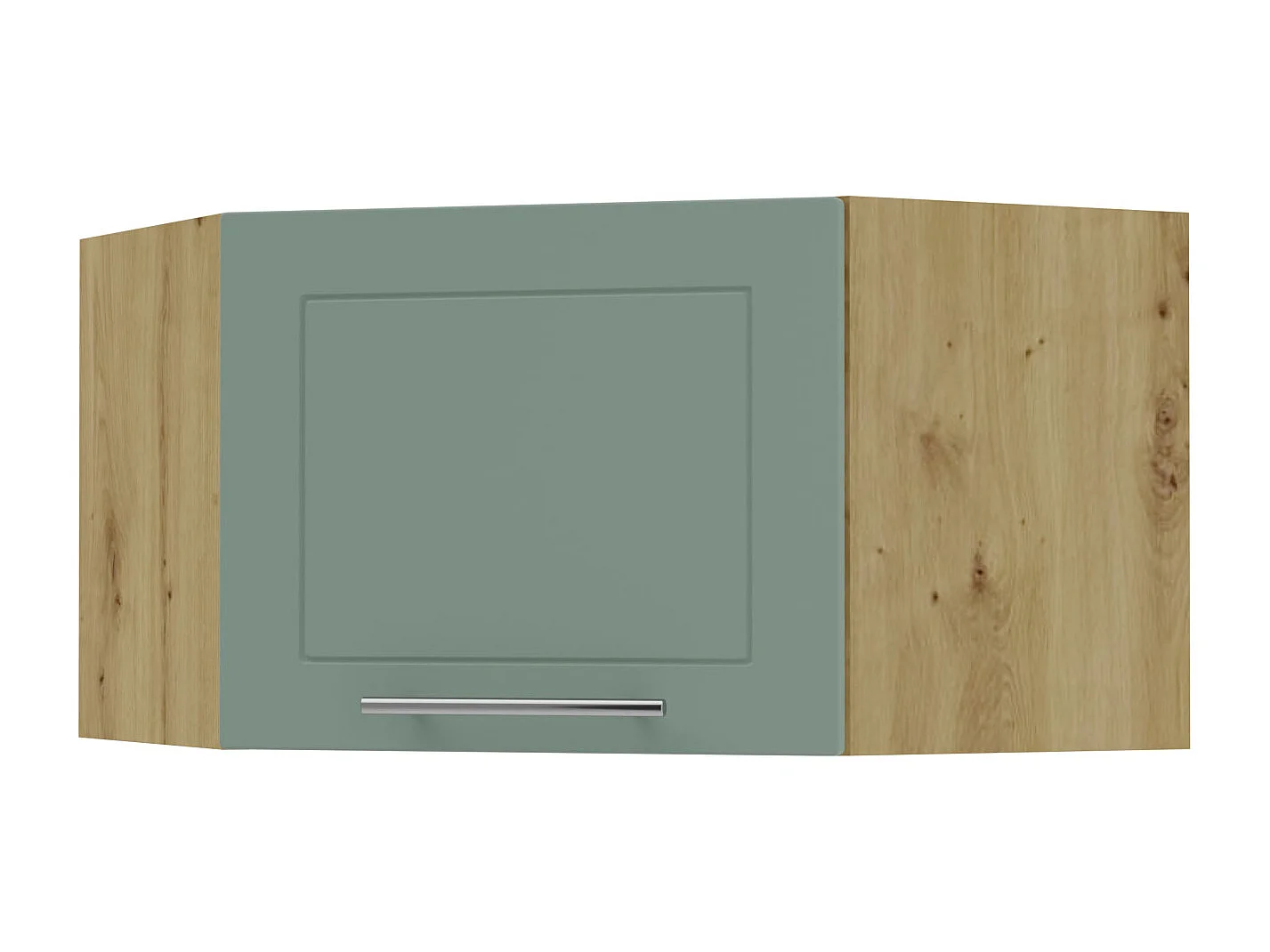 ECKHÄNGESCHRANK Kvantum W10/60/36 Mint Matt / Eiche Artisan Matt 60 / 60 / 36cm