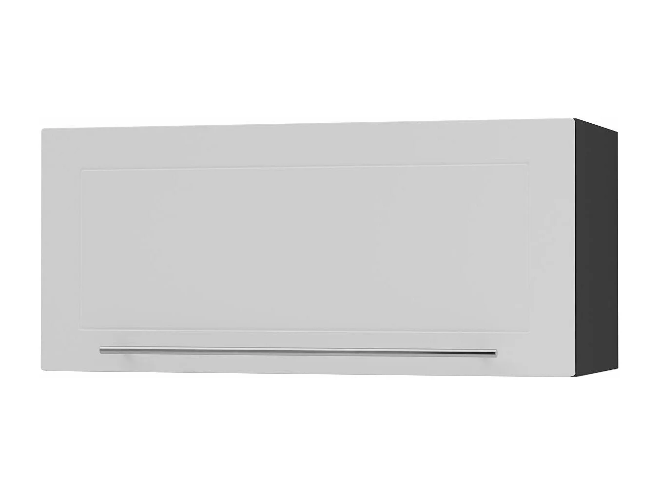 KLAPPHÄNGESCHRANK Kvantum W4B/80-AV Weiß Matt / Schwarz Matt 80 / 32,5 / 36cm