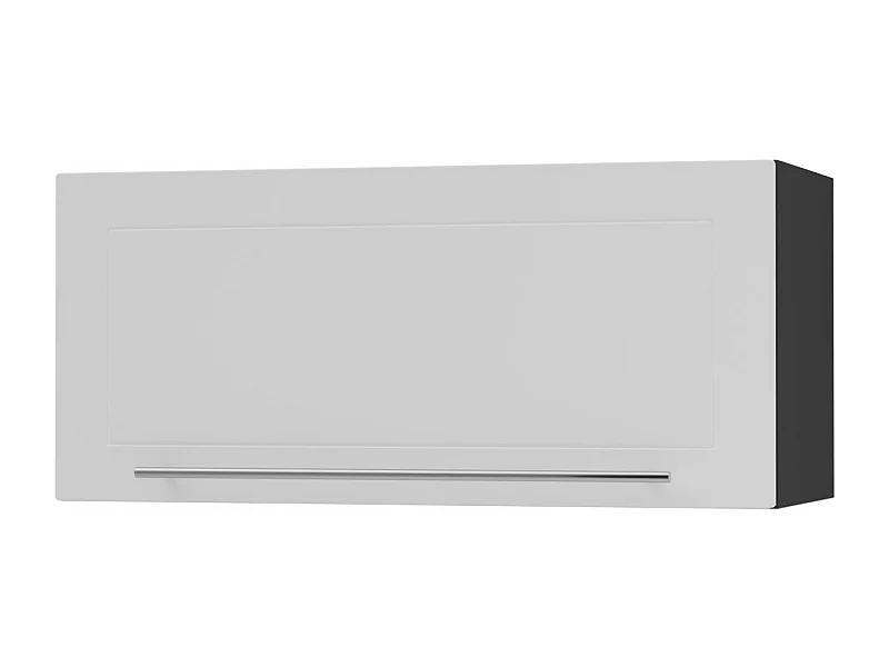 KLAPPHÄNGESCHRANK Kvantum W4B/80-AV Weiß Matt / Schwarz Matt 80 / 32,5 / 36cm