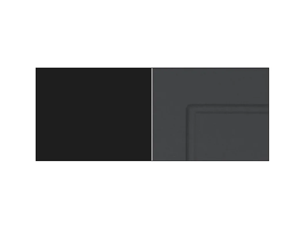 ECKHÄNGESCHRANK Kvantum W10/60/36 Graphit Matt / Schwarz Matt 60 / 60 / 36cm