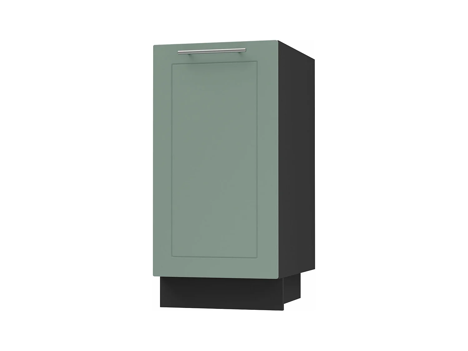 KÜCHENUNTERSCHRANK Kvantum D1D/40 Mint Matt / Schwarz Matt 40 / 50 / 82cm