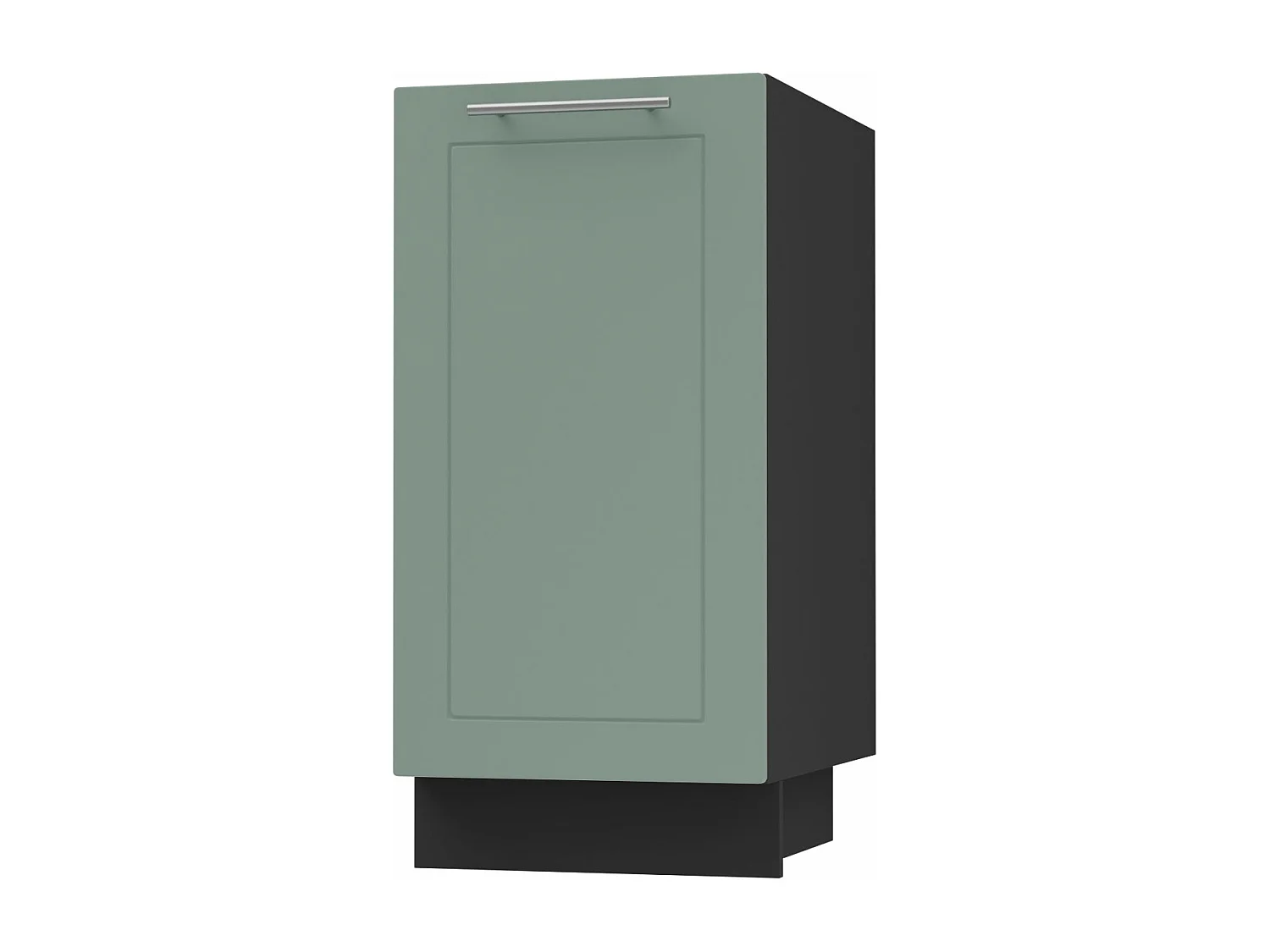 KÜCHENUNTERSCHRANK Kvantum D1D/40 Mint Matt / Schwarz Matt 40 / 50 / 82cm