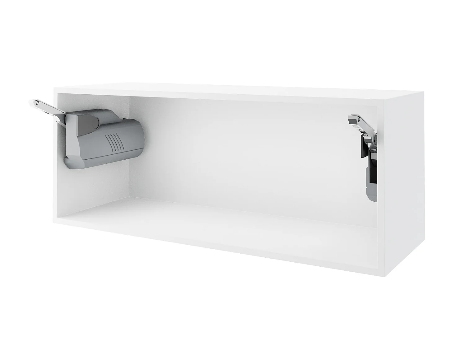 KLAPPHÄNGESCHRANK Kvantum W4B/90-AV Graphit Matt / Weiß Matt 90 / 32,5 / 36cm