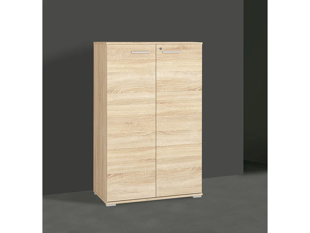 AKTENSCHRANK Optimal Sonoma Eiche hell 79 / 41 / 124cm