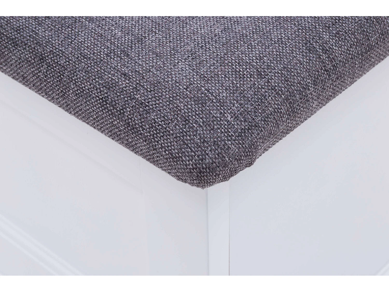 GARDEROBEN-SET Galineo weiß / grau 2-teilig