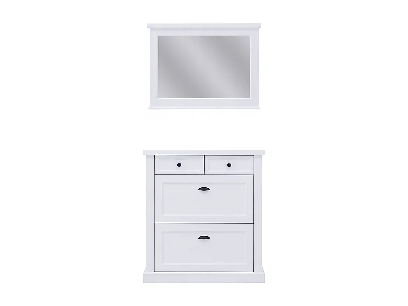 GARDEROBENSCHRANK Galineo weiß 2-teilig