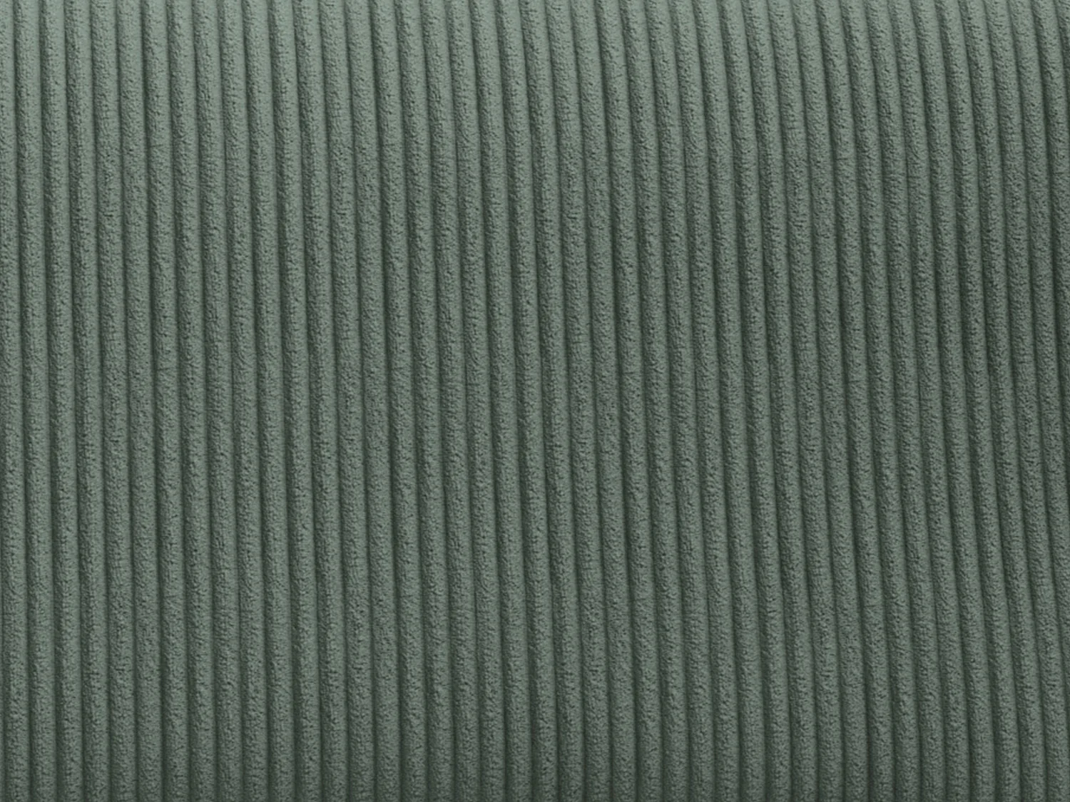 Liten fireplassers hjørnesofa med uttrekkseng i grønn kordfløyel AMELIA