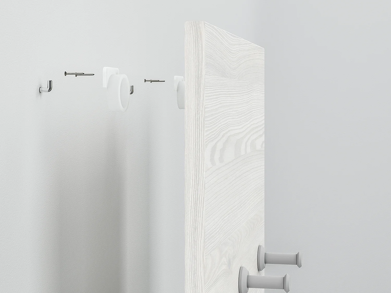 PANEEL Hyga Pinie weiß 34 / 2 / 102cm