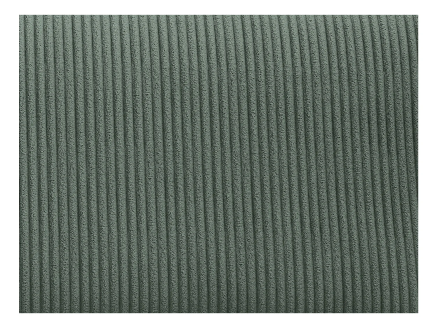 Petit canapé d'angle gauche convertible en velours côtelé vert sapin AMELIA