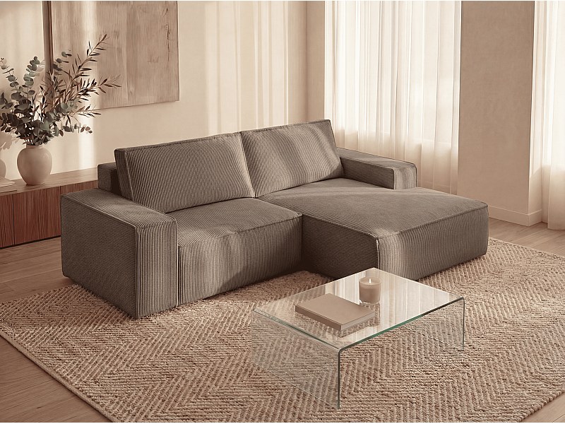 Canapé méridienne convertible Amelia, Vente-unique