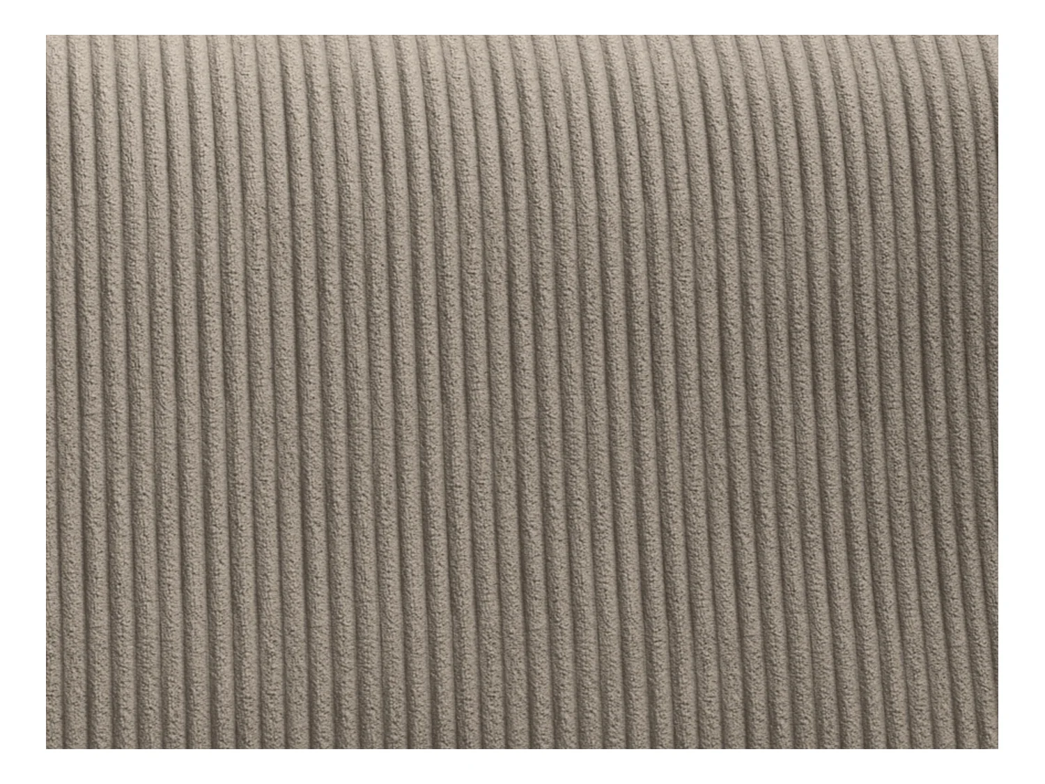 Pequeño sofá rinconera izquierda de pana color taupe AMELIA