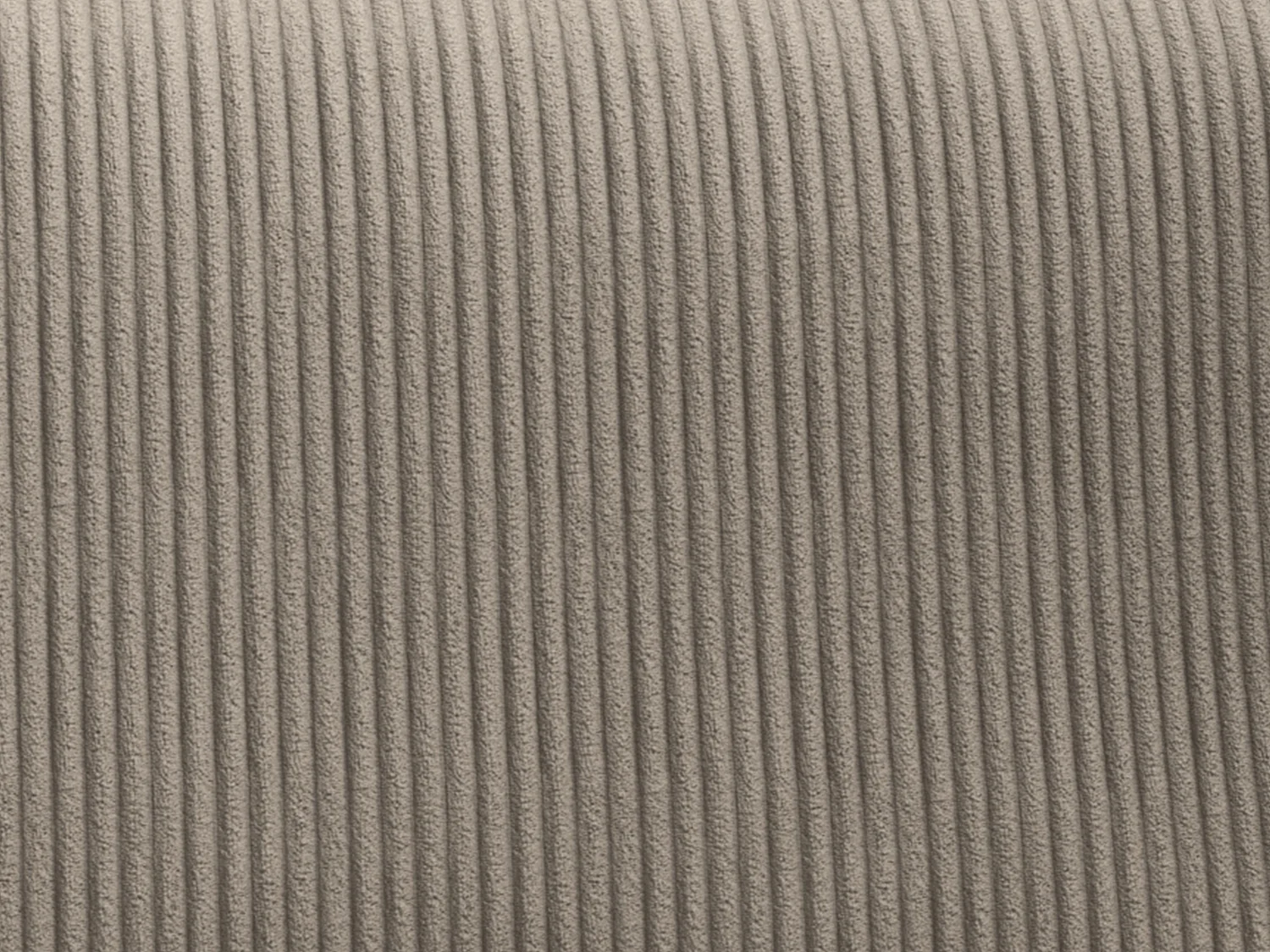 Liten venstre hjørnesofa konvertibel i stripet fløyel med taupe AMELIA