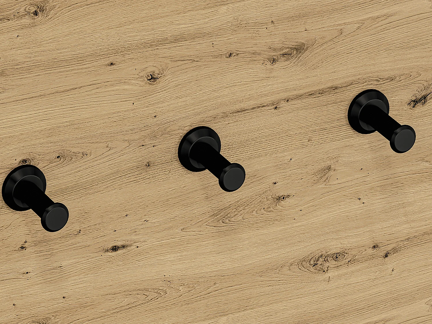 GARDEROBE Nevio Artisan Eiche / schwarz 2-teilig