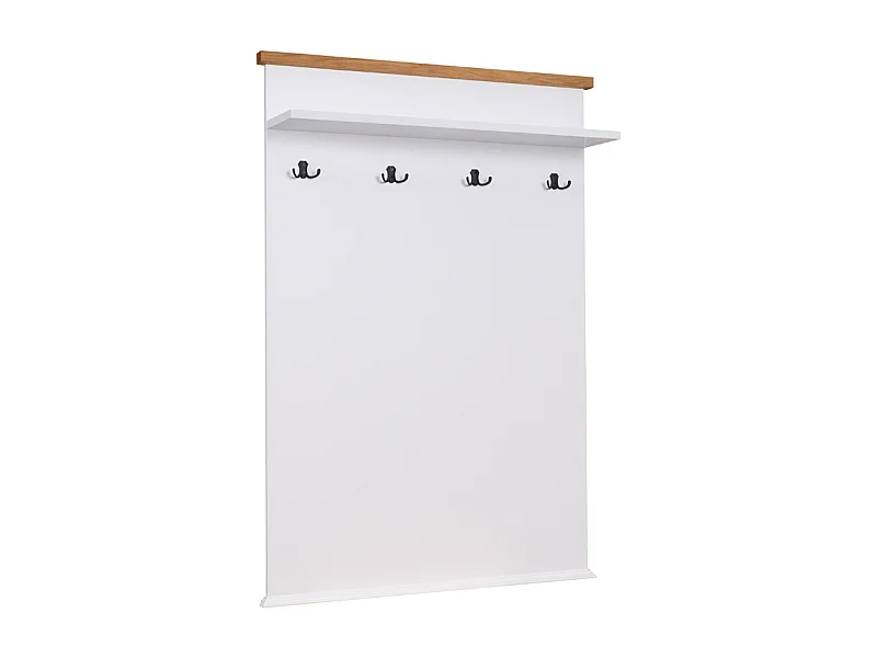 WANDPANEEL Galineo 99 / 22 / 143,5 cm weiß / Eiche Natur