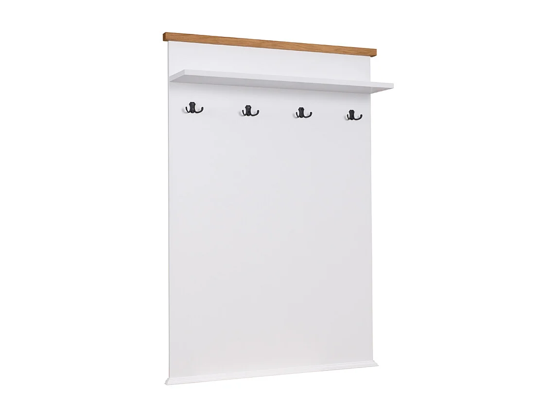 WANDPANEEL Galineo 99 / 22 / 143,5 cm weiß / Eiche Natur