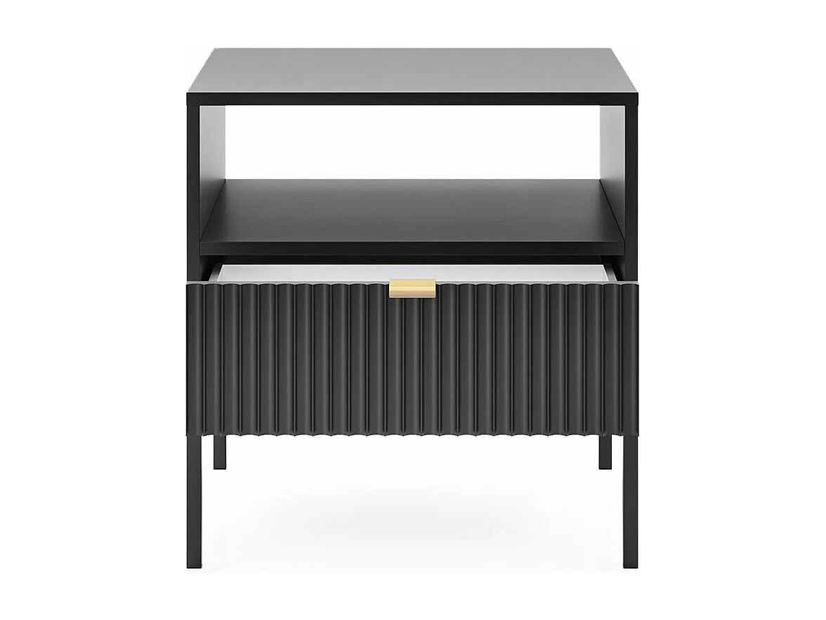 NACHTKONSOLE Nova Schwarz / Schwarz 54 / 39 / 56cm