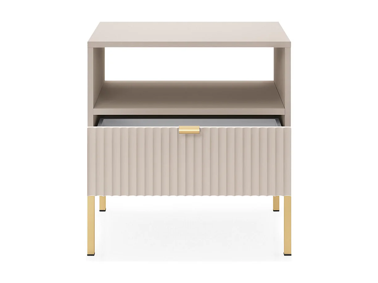 NACHTKONSOLE Nova Kaschmir / Gold 54 / 39 / 56cm