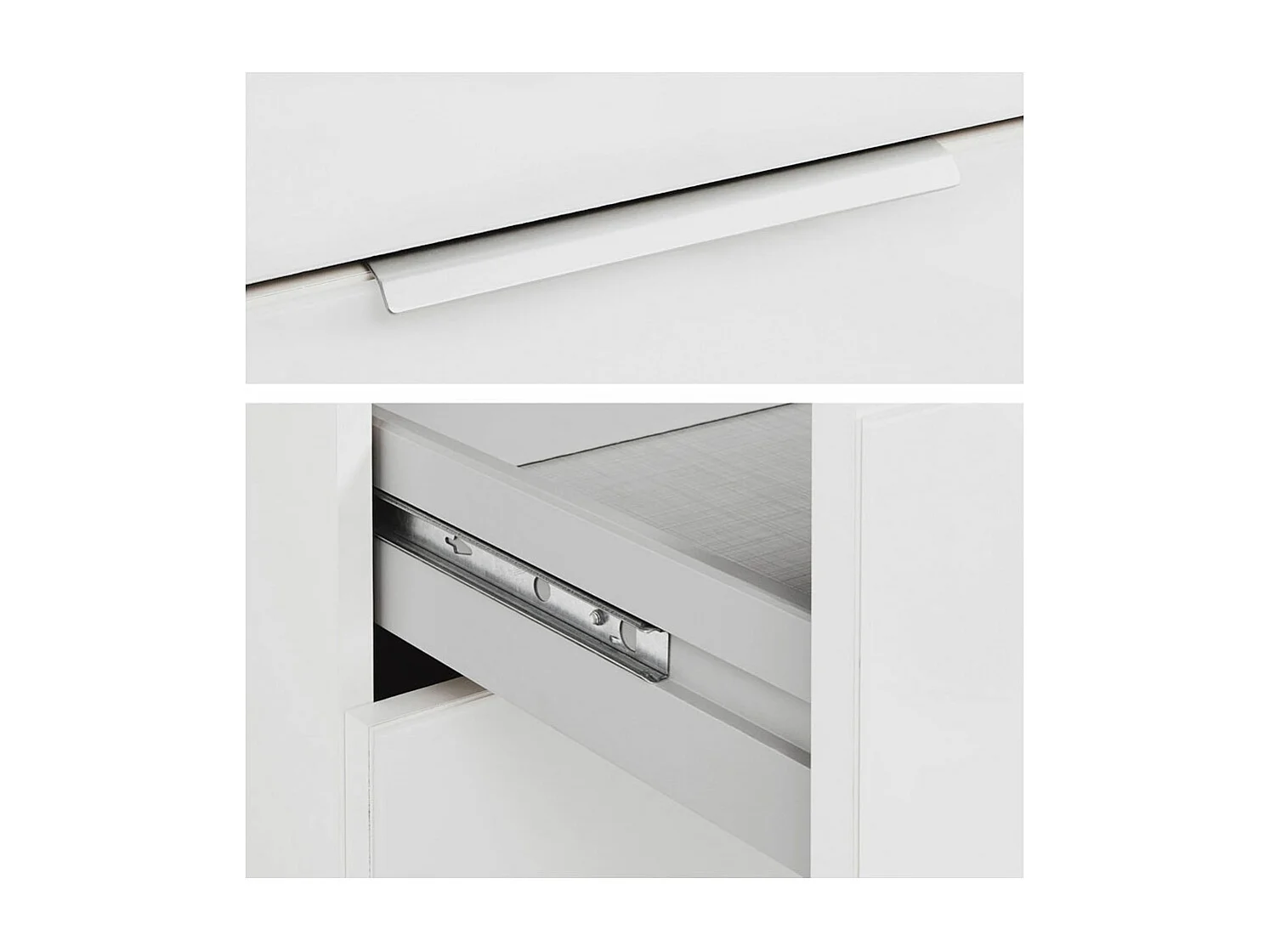 NACHTKONSOLE Easy Plus Eiche Sägerau / Weißglas 52 / 38 / 56cm