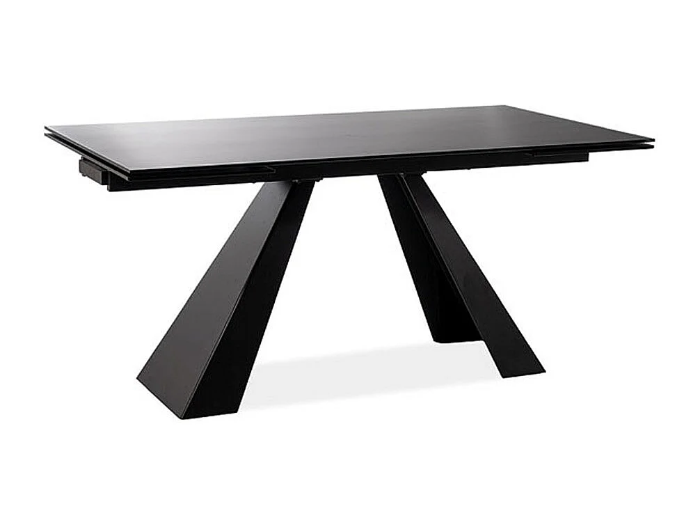 ESSTISCH Salvadore schwarz 160 / 90 / 76cm