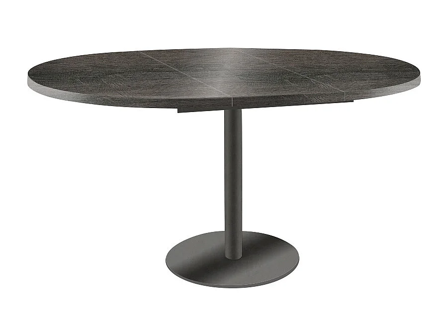 ESSTISCH Borte Sherman Eiche Anthrazit / Graphit 100/138 / 100 / 76cm