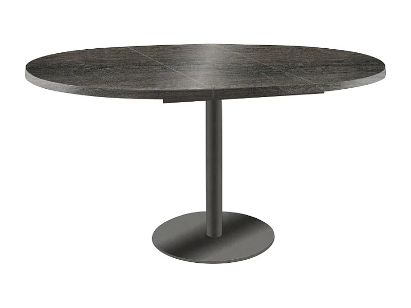 ESSTISCH Borte Sherman Eiche Anthrazit / Graphit 100/138 / 100 / 76cm