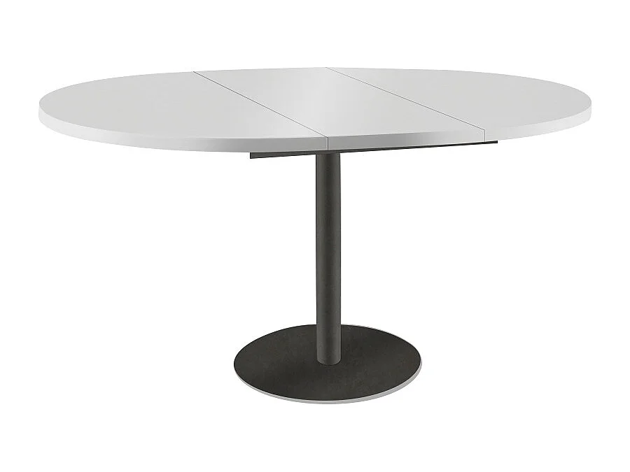 ESSTISCH Borte Icy Weiß / Graphit 100/138 / 100 / 76cm