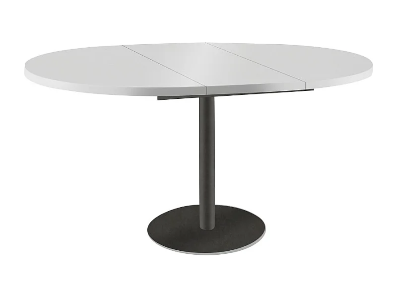 ESSTISCH Borte Icy Weiß / Graphit 100/138 / 100 / 76cm