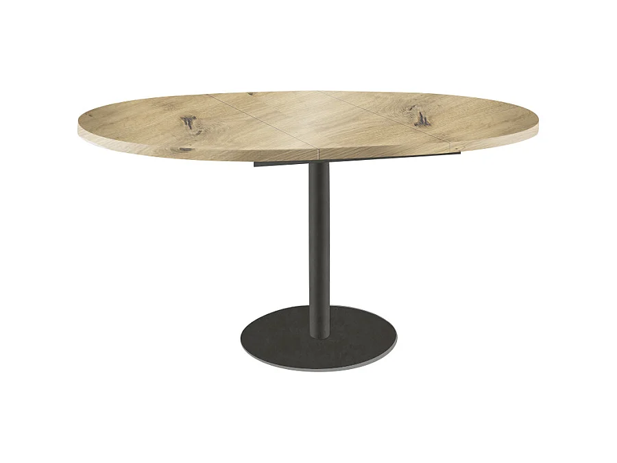 ESSTISCH Borte Eiche Artisan / Graphit 100/138 / 100 / 76cm