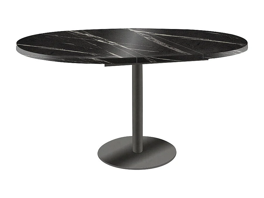 ESSTISCH Borte Pietra Grigia Schwarz / Graphit 100/138 / 100 / 76cm