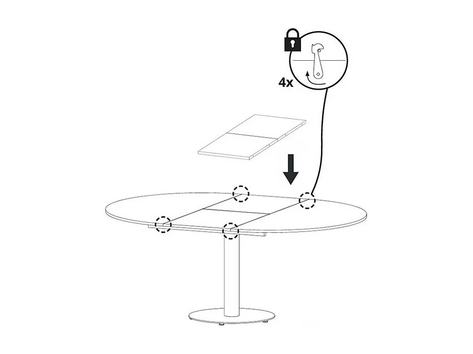 ESSTISCH Borte Pietra Grigia Schwarz / Graphit 100/138 / 100 / 76cm