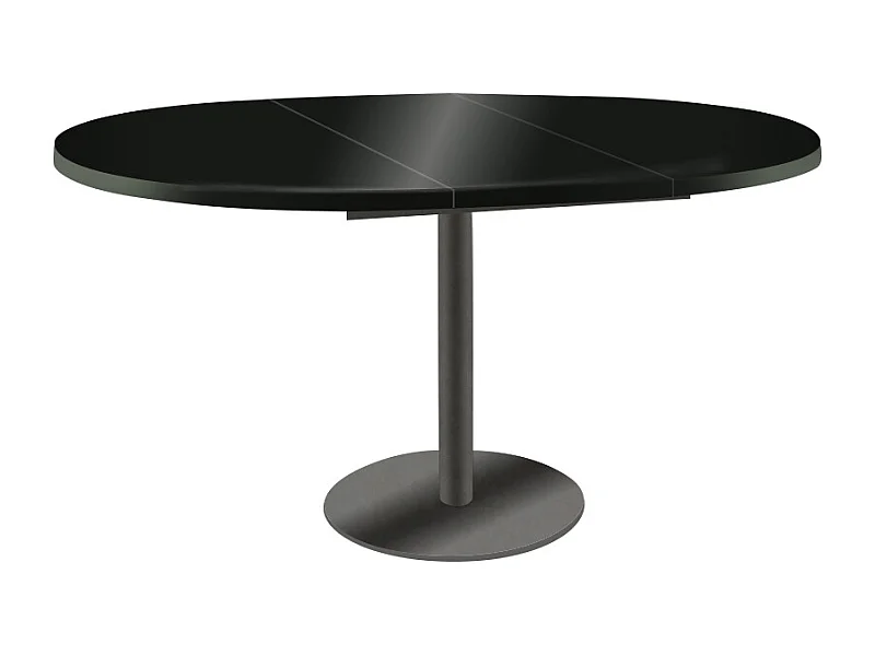 ESSTISCH Borte Schwarz Molet / Graphit 100/138 / 100 / 76cm