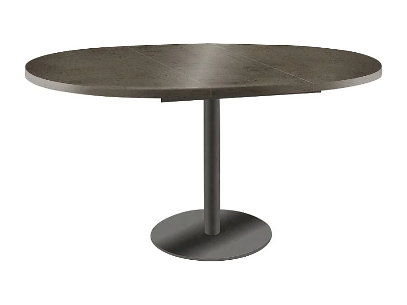 ESSTISCH Borte Chicago Concrete Dunkelgrau / Graphit 100/138 / 100 / 76cm