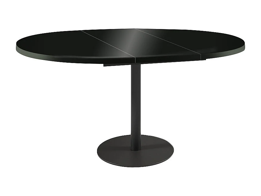 ESSTISCH Borte Schwarz Molet / Schwarz 100/138 / 100 / 76cm