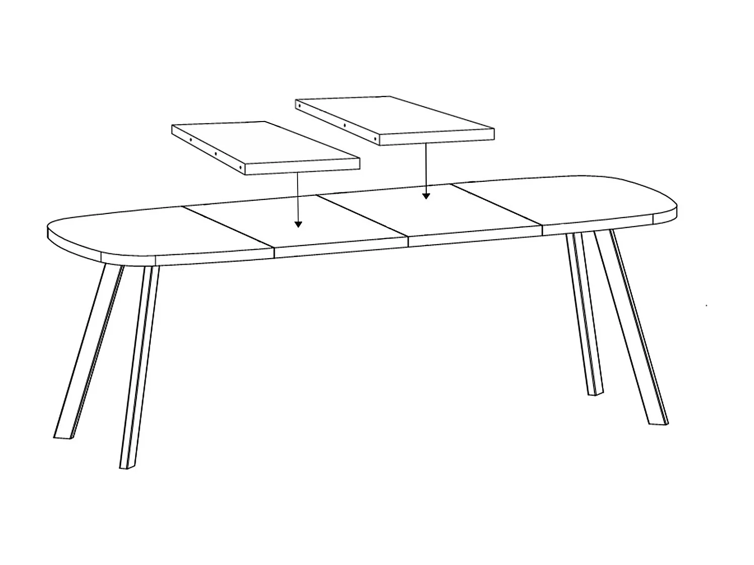 ESSTISCH Solo 120 Gold Craft Eiche / Schwarz 120/220 / 80 / 76cm