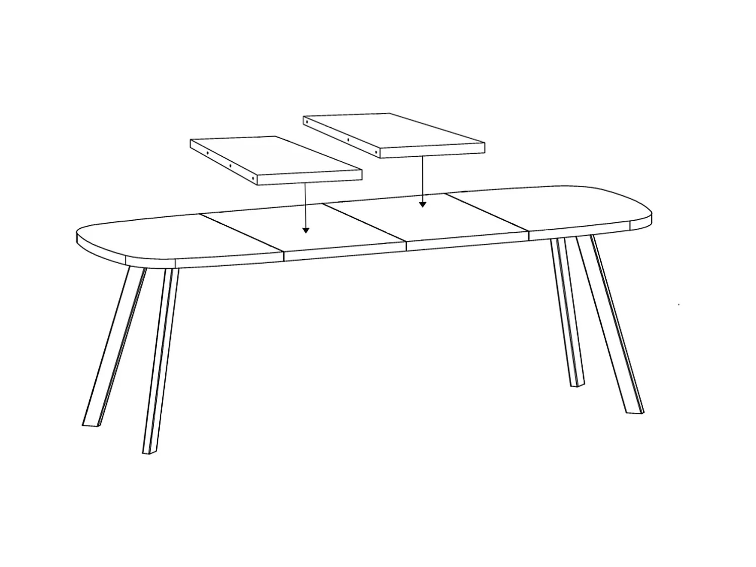 ESSTISCH Solo 160 Gold Craft Eiche / Schwarz 160/260 / 90 / 76cm