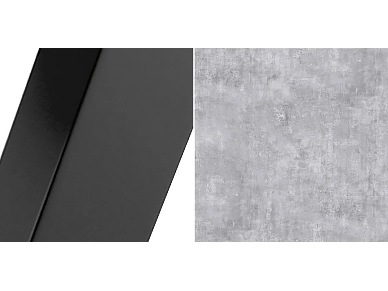 ESSTISCH Borte Bellato Grau / Schwarz 100/138 / 100 / 76cm