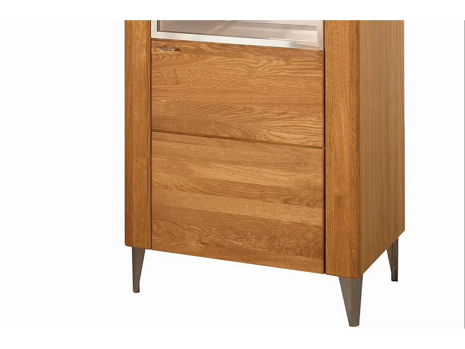 STANDVITRINE Latina Honig Eiche 70 / 42 / 200cm