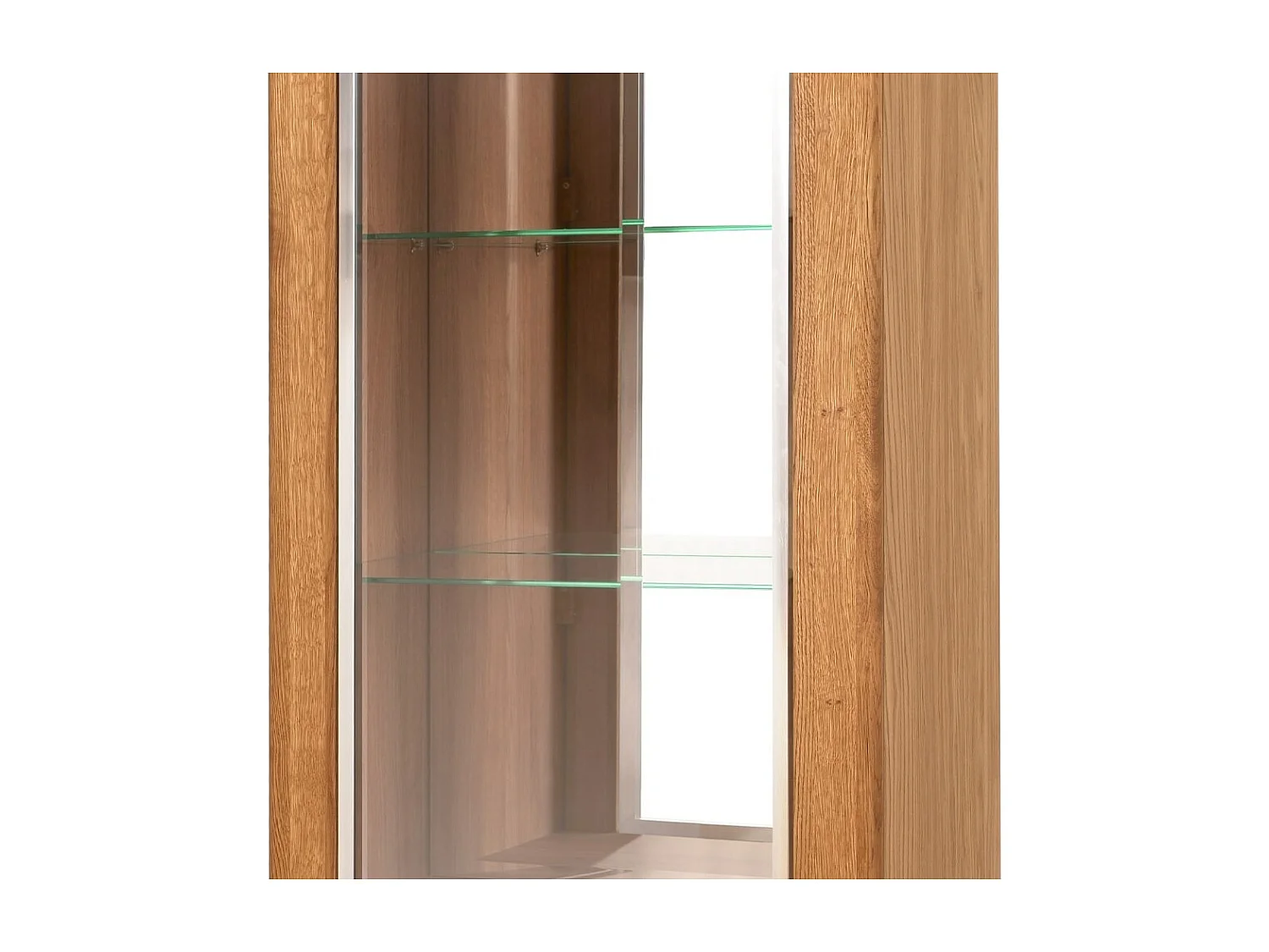 STANDVITRINE Latina Honig Eiche 70 / 42 / 200cm