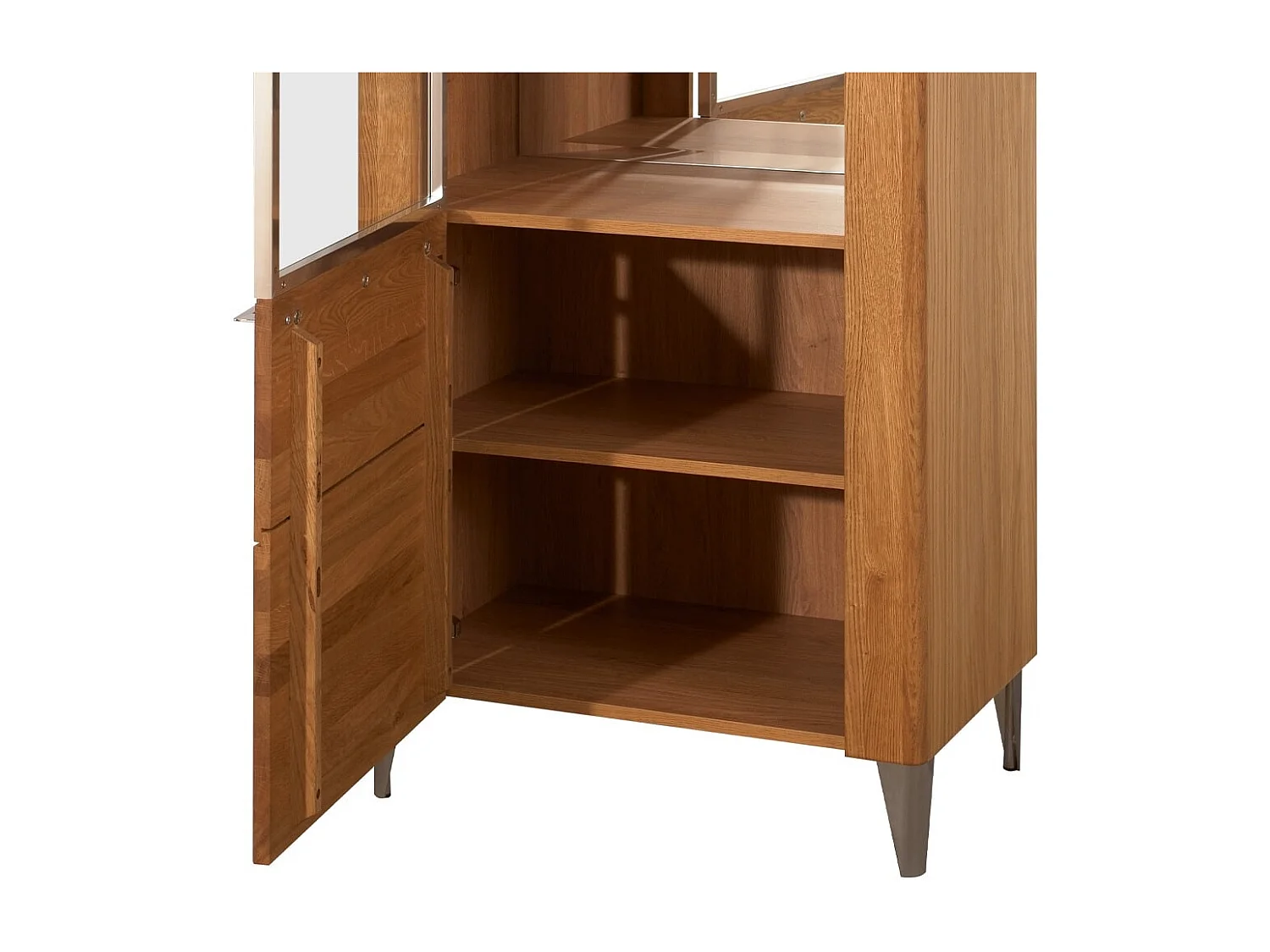 STANDVITRINE Latina Honig Eiche 70 / 42 / 200cm