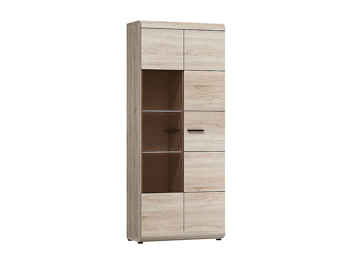 VITRINE Link A Eiche sonoma 80 / 37 / 194 cm