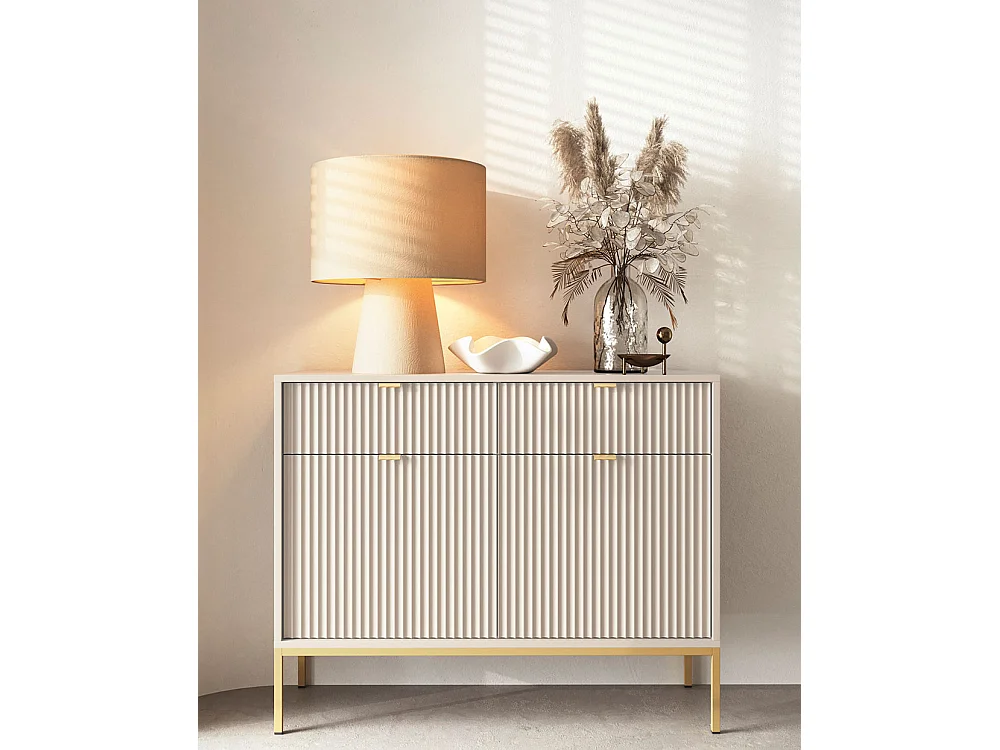 KOMMODE Nova Kaschmir / Gold 104 / 39 / 83cm