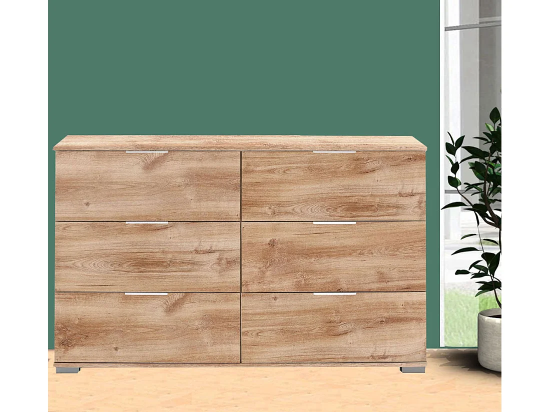 KOMMODE Easy Plus Plankeneiche 130 / 41 / 83cm