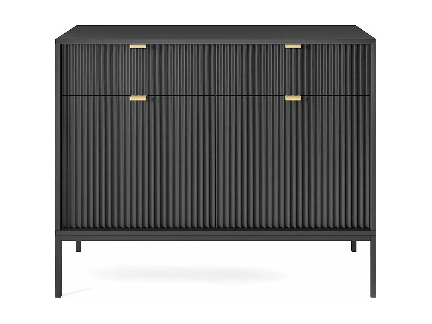 KOMMODE Nova Schwarz / Schwarz 104 / 39 / 83cm