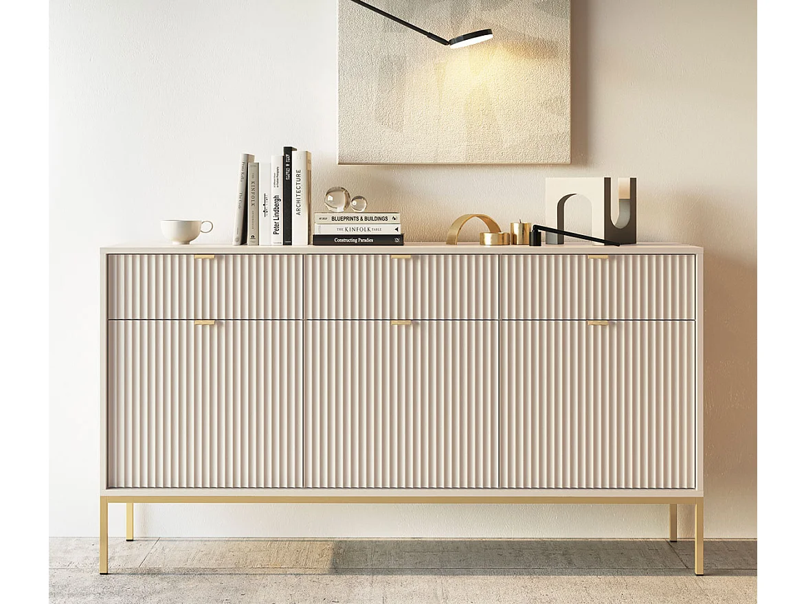 SIDEBOARD Nova Kaschmir / Gold 154 / 39 / 83cm