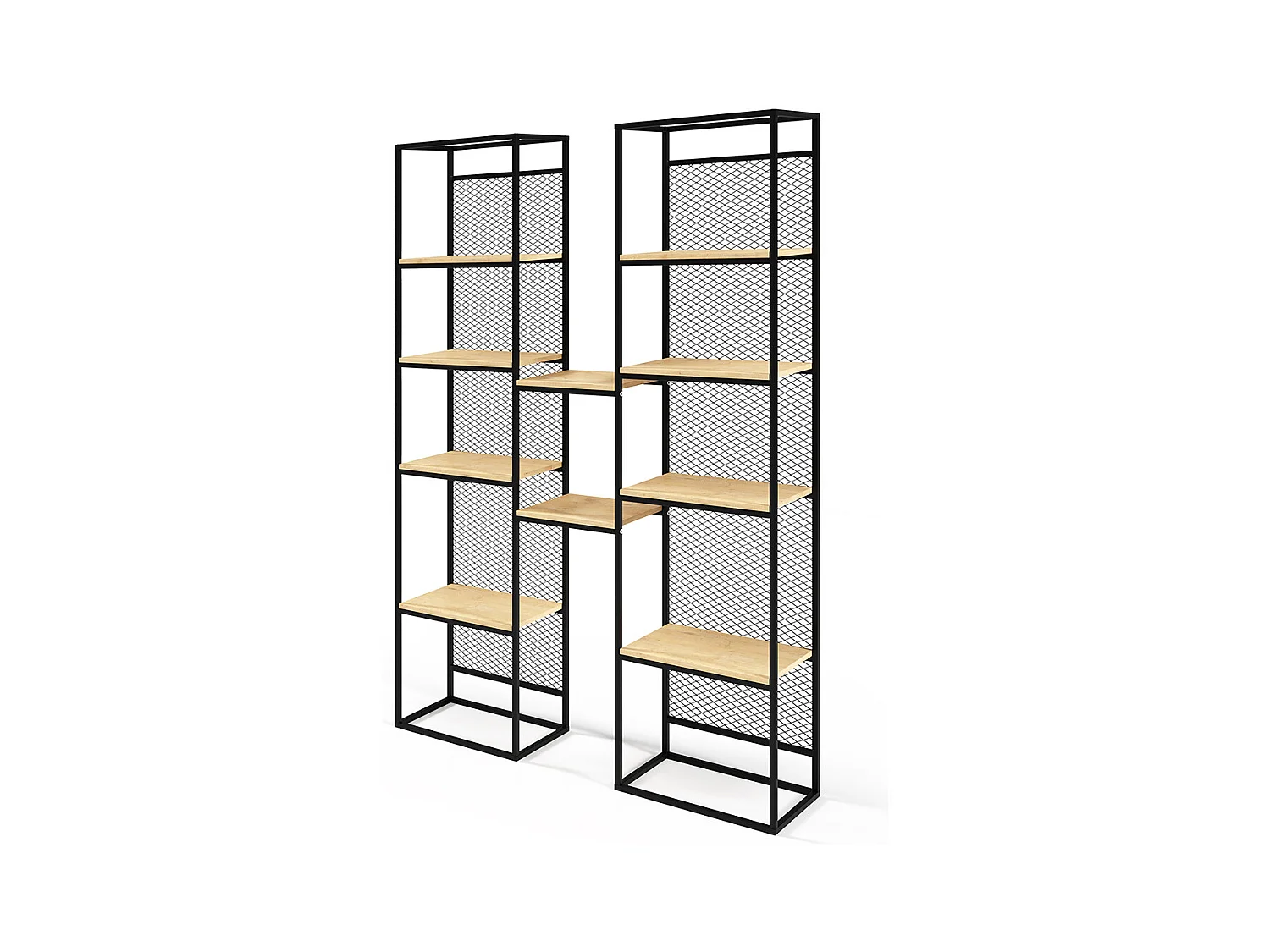 BÜCHERREGAL Vida Eiche Lancelot 140 / 35 / 210cm